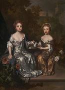 Willem Wissing Portrait of Henrietta and Mary Hyde oil on canvas